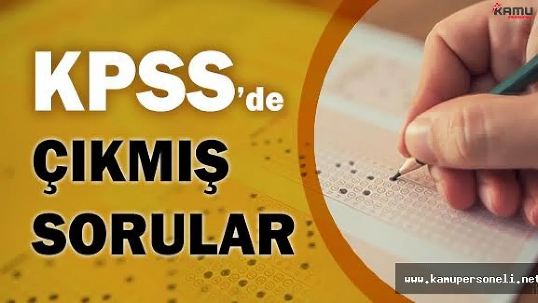 2016 KPSS Çıkmış Önlisans Sorularının Detaylı Analizi