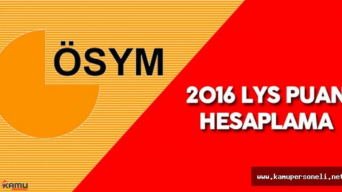2016 LYS Puan Hesaplama İşlemleri Nasıl Yapılır? LYS Puanları Nasıl Hesaplanır?  - Puanza