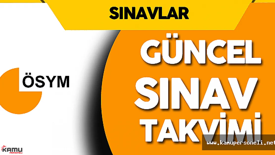 2016 ÖSYM Sınav Takvimi - Güncel ÖSYM Sınav Takvimi