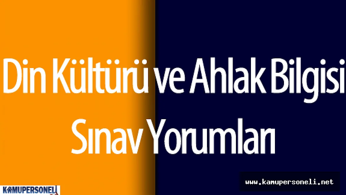 2016 TEOG Din Kültürü ve Ahlak Bilgisi Sınavı Soruları ve Cevapları ( Sınav Zor Muydu ? , Kolay Mıydı? , Öğrenci Yorumları )