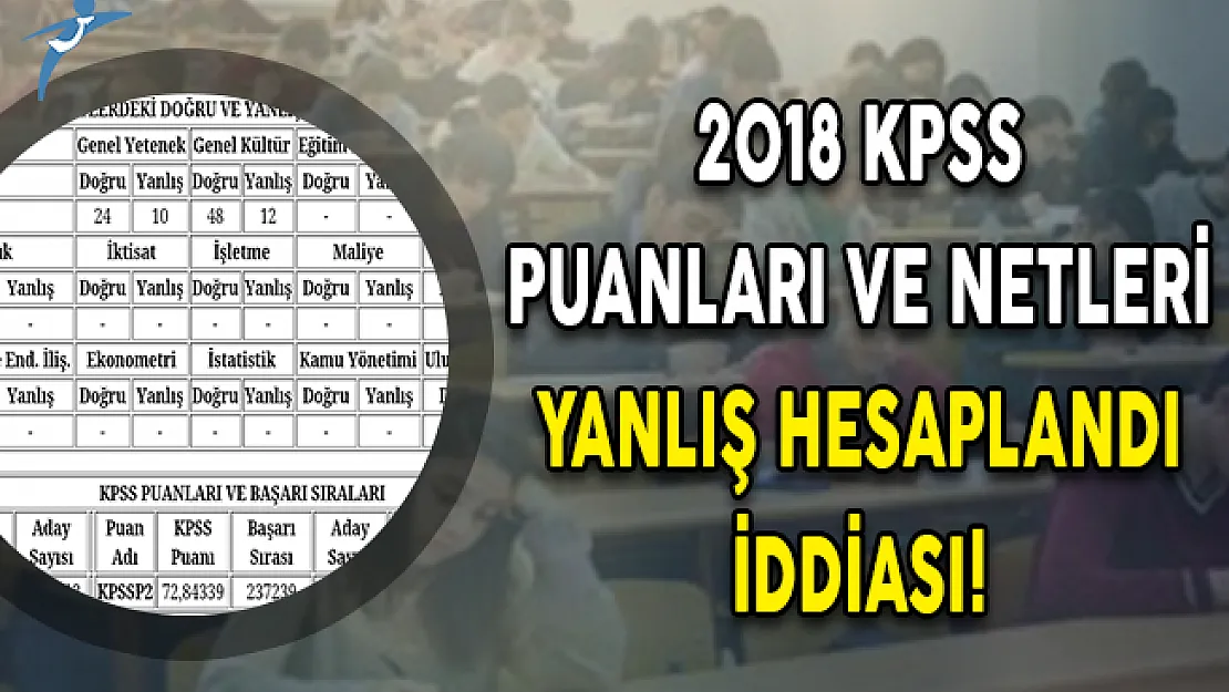 2018 KPSS Puanları ve Netleri Yanlış Hesaplandı İddiası! ÖSYM'den Açıklama Bekleniyor