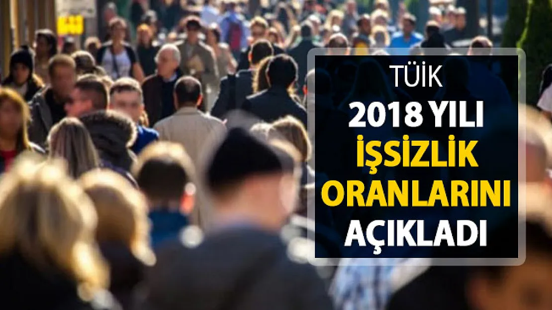 2018 Yılı İşsizlik Oranı TÜİK Tarafından Açıklandı