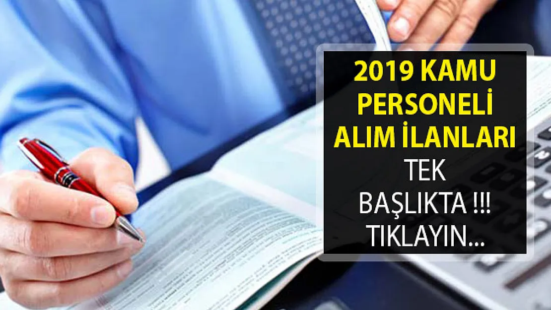 2019 Kamu Personeli Alım İlanları- Devlet Personel Başkanlığı 2019