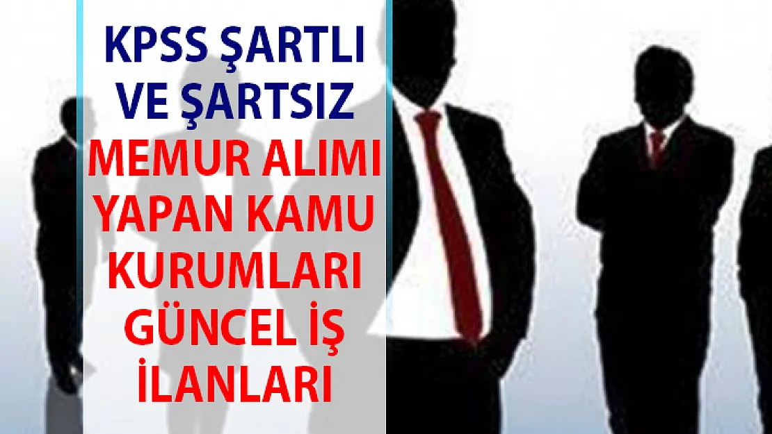 2019 Mayıs ayı memur alımı yapan kamu kurumları iş ilanları!