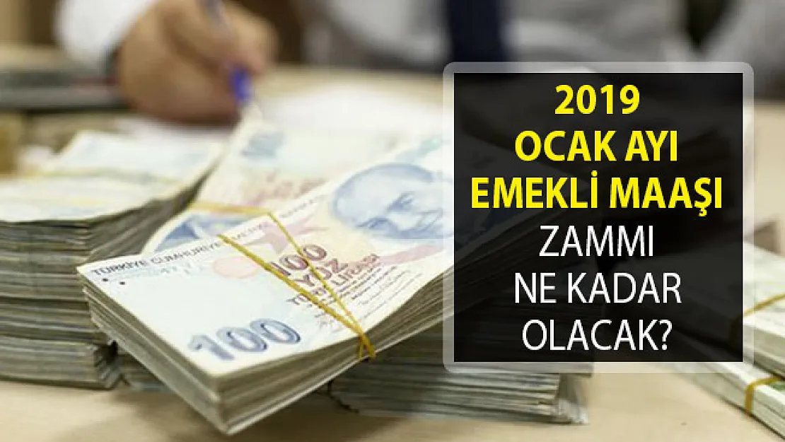 2019 Ocak Ayı Emekli Maaşı Zammı Ne Kadar? SGK ve Bağkur Emekli Maaşı