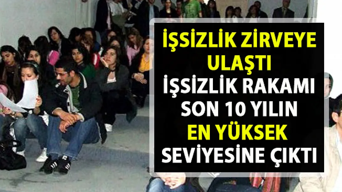 2019 Resmi işsizlik sayısı açıklandı! TÜİK verilerine göre işsizlik rakamları..