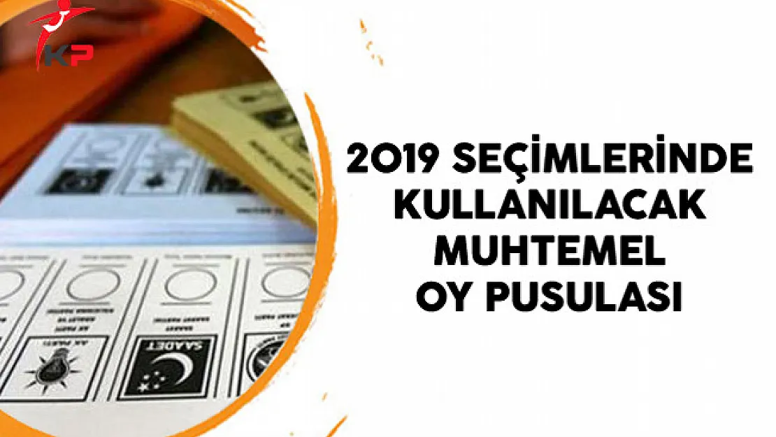 2019 Seçimlerinde Kullanılacak Muhtemel Oy Pusulası