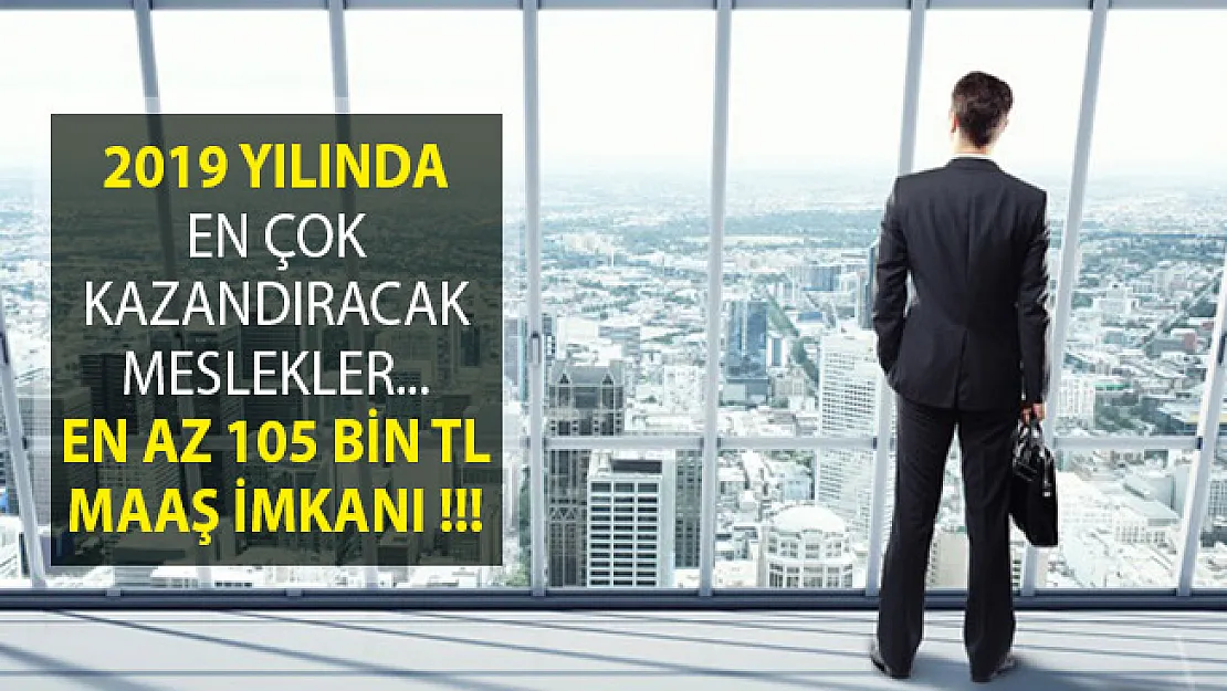 2019 Yılında En Çok Kazandıracak Meslekler! En Az Maaş 105 Bin TL