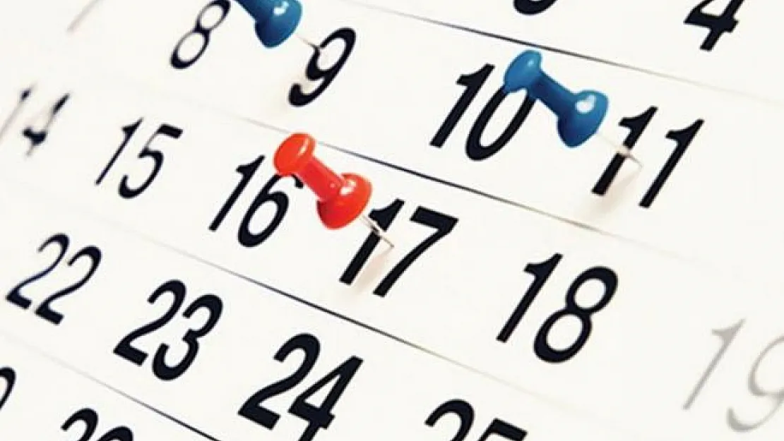 2019'daki Tatil Günleri Belli Oldu ! 2019'da Kaç Gün Tatil Yapılacak?