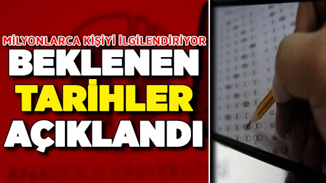 2020-2021 AÖF Sınav Tarihleri Açıklandı