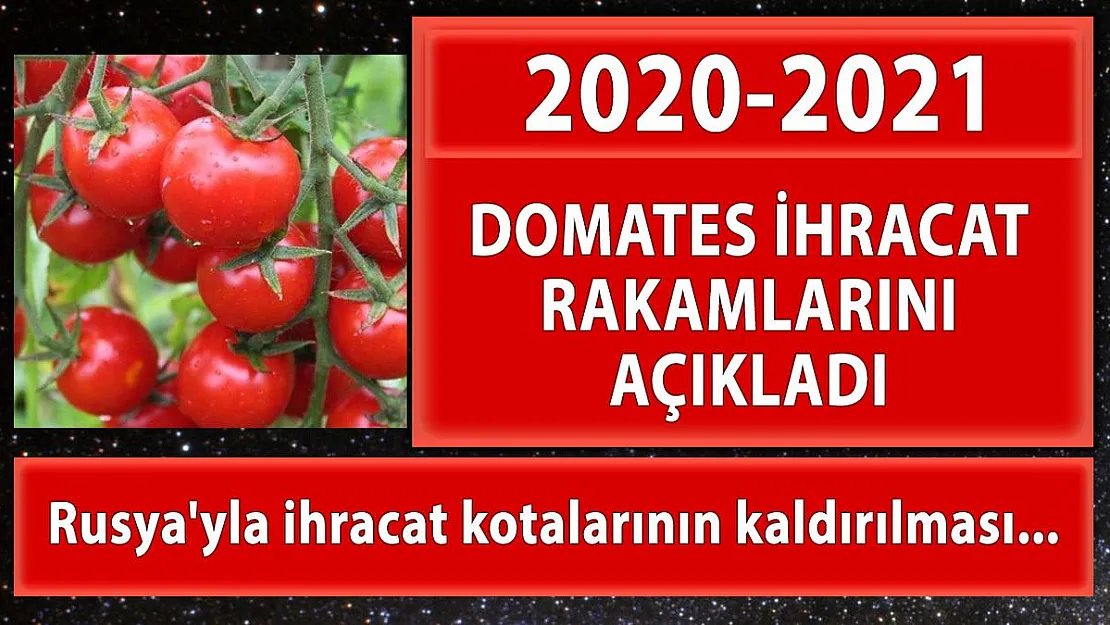 2021'de domates ihracatı ne durumda?