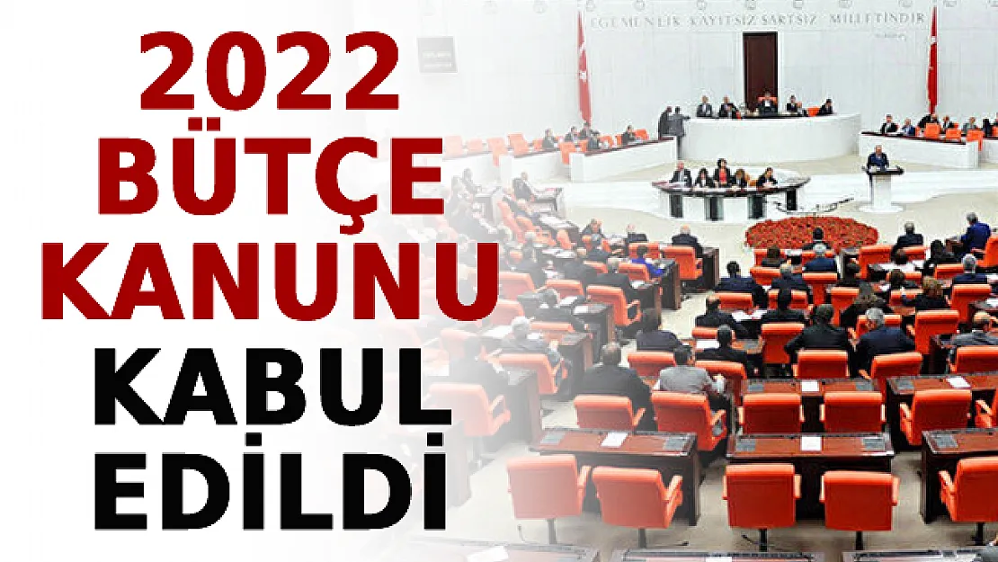 2022 Bütçe Kanunu Kabul Edildi
