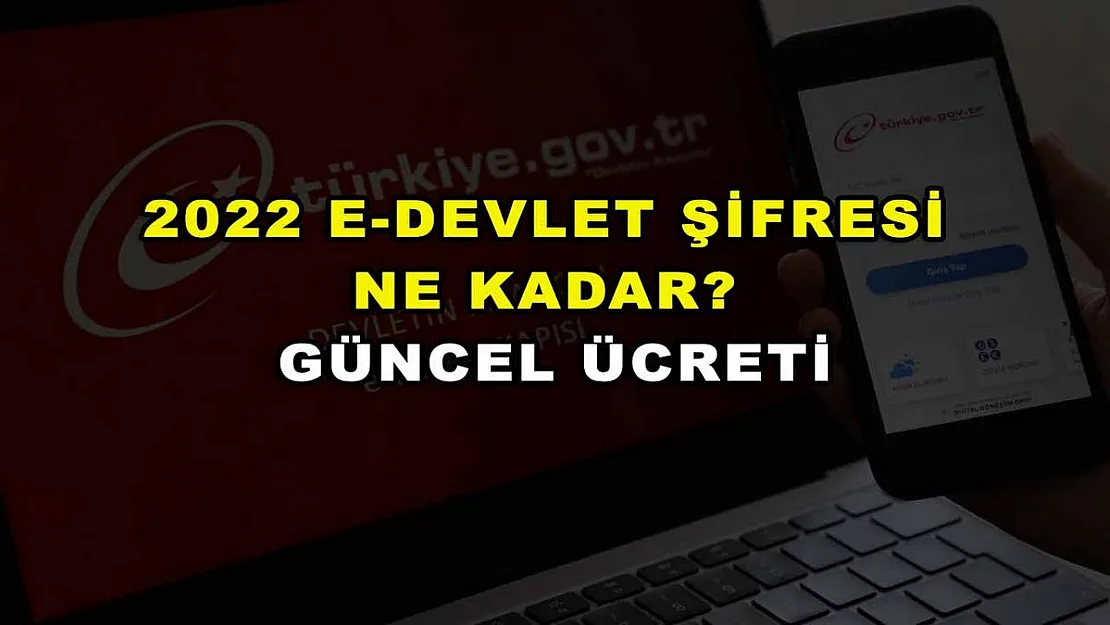 2022 E-Devlet Şifresi Ne Kadar? Güncel Ücreti