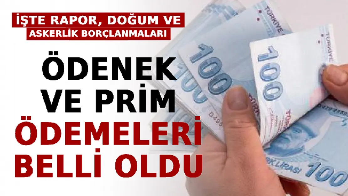 2022 Ödenek ve Prim Ödemeleri Belli Oldu! İşte Rapor Parası, Doğum Ve Askerlik Borçlanmaları