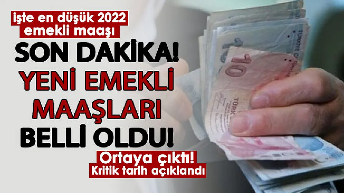 2022'de en düşük emekli maaşı belli oldu! Emekli maaşı zammı için flaş hesaplama