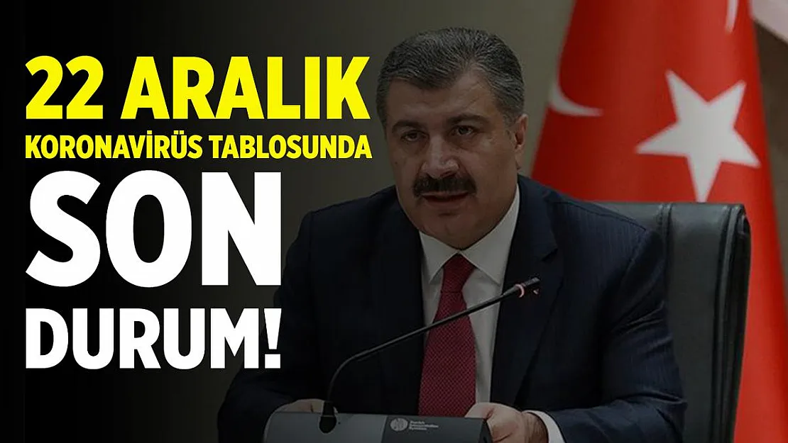 22 Aralık koronavirüs tablosunda son durum! Kaç kişi hayatını kaybetti, kaç yeni vaka tespit edildi?