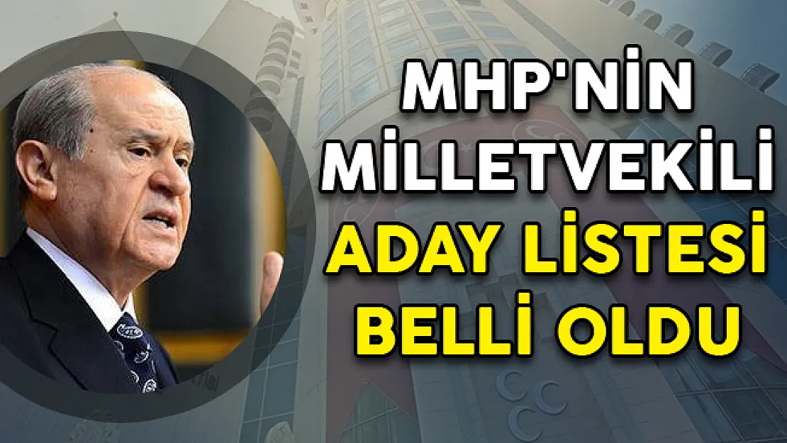 24 Haziran Seçimleri İçin MHP'nin Milletvekili Aday Listeleri Belli Oldu
