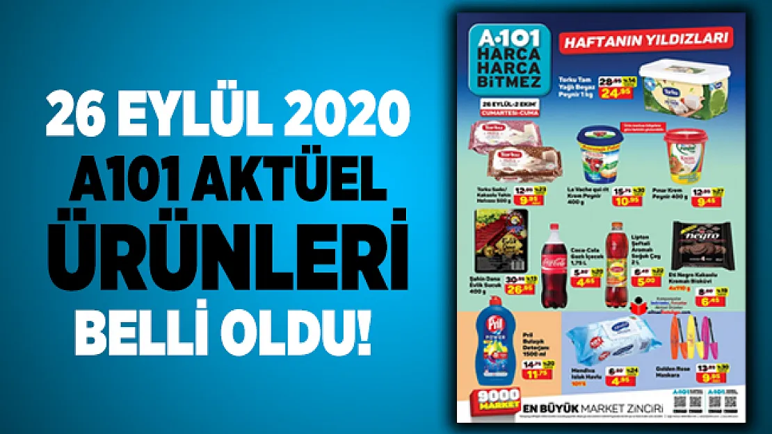 26 Eylül A101 aktüel ürünleri belli oldu! A101 indirimli ürünler açıklandı