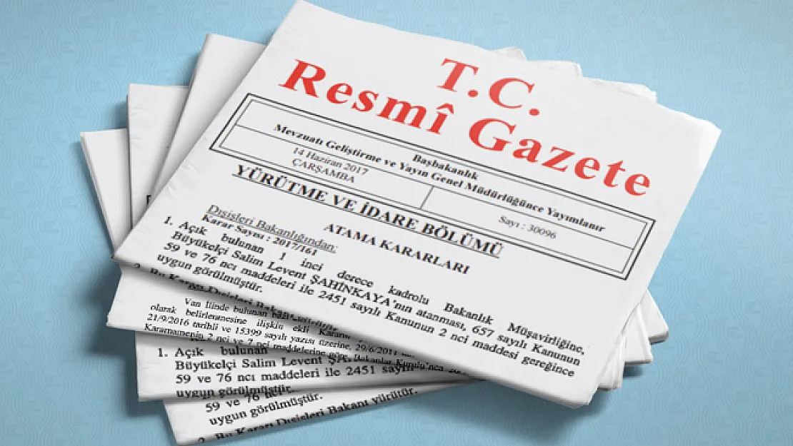 26 Nisan 2018 Tarihli Bakanlar Kurulu Kararları Resmi Gazete'de Yayımlandı