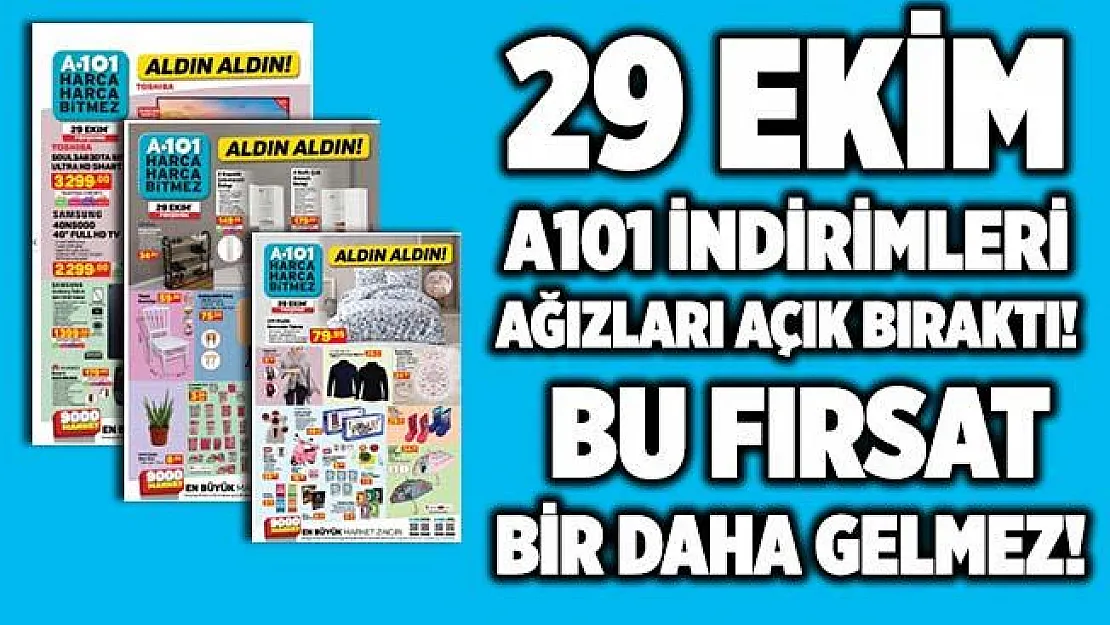 29 Ekim A101 ürün kataloğunda ağızları açık bırakan indirim! A101 aldın aldın indirimlerinde bu fırsat bir daha gelmez!