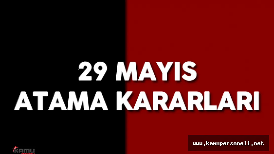 29 Mayıs 2016 Resmi Gazete 'de Yayımlanan Bakan Yardımcısı Atama Kararları