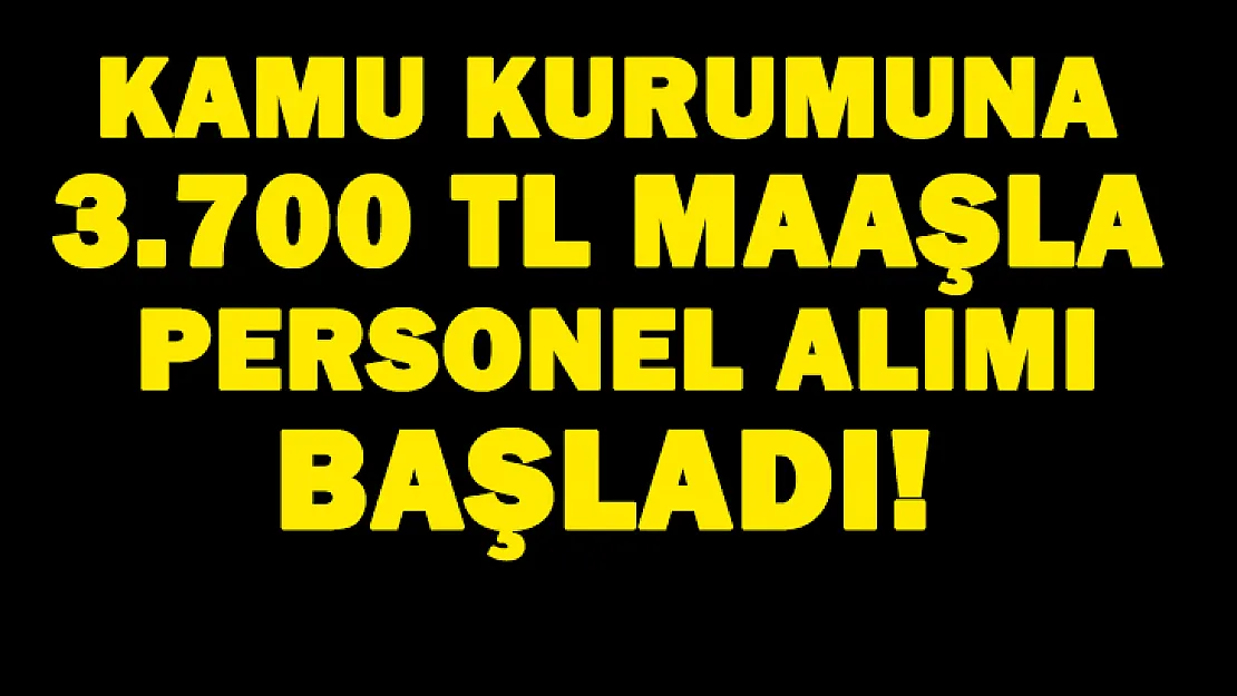 3.700 TL maaşla kamuda temizlik görevlisi olmak isteyenler dikkat! Başvurular başladı! En az lise mezunları başvuracak!