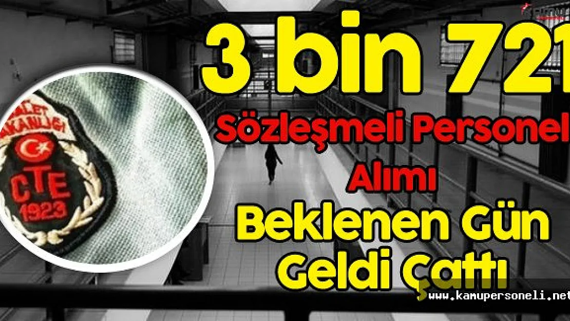 3 Bin 721 Sözleşmeli Personel Alımı için Beklenen Gün ƌ Ekim'