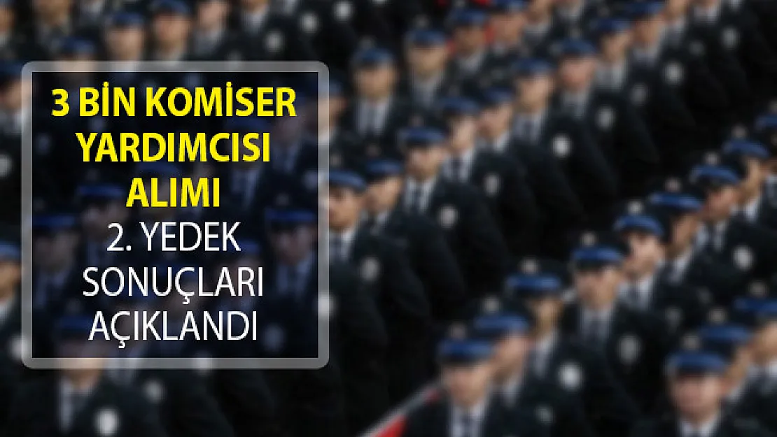 3 Bin Komiser Yardımcısı Alımı 2. Yedek Yerleştirme Sonuçları Açıklandı! 3 Bin Komiser Yardımcısı PAEM