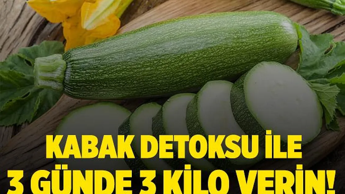 3 günde 3 kilo verdiren kabak detoksu nasıl yapılır?
