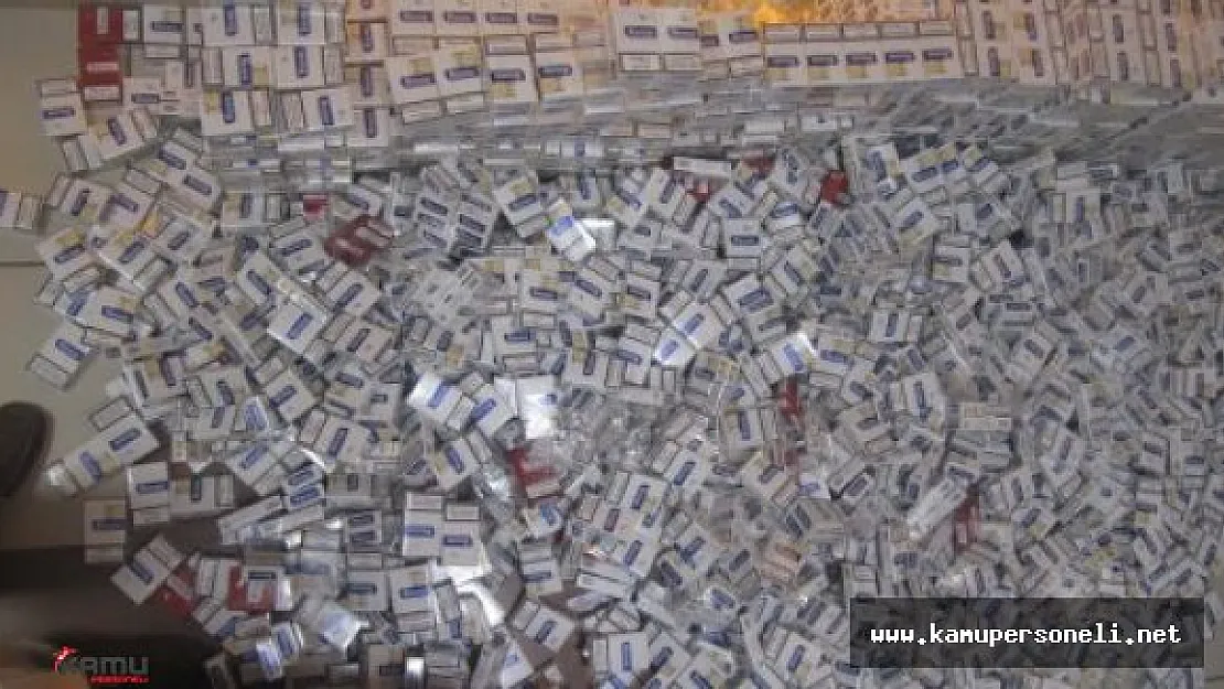 3 milyon 950 Bin Kaçak Sigara İmha Edildi