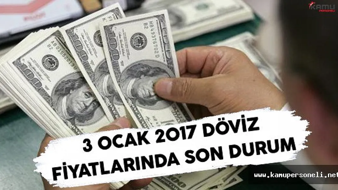 3 Ocak 2017 Döviz Fiyatlarında Son Durum