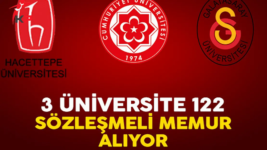 3 Üniversite 122 Sözleşmeli Memur Alımı Yapıyor