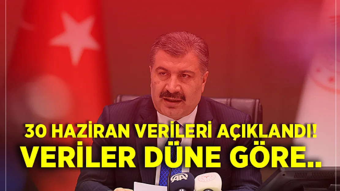 30 Haziran günlük koronavirüs verileri açıkladı! Veriler düne göre..