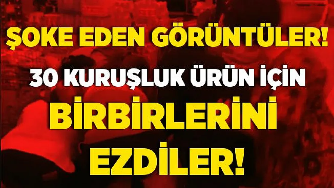 30 kuruşluk kavanoz kapağı için birbirlerini ezdiler! Sosyal mesafe unutuldu! İşte o görüntüler