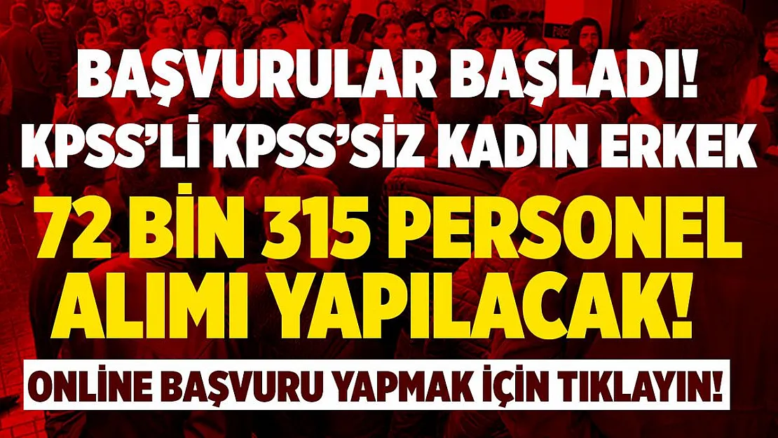 30 Mart güncel İŞKUR iş ilanları yayımlandı! KPSS'li KPSS'siz kadın erkek 72 bin personel alınacak!