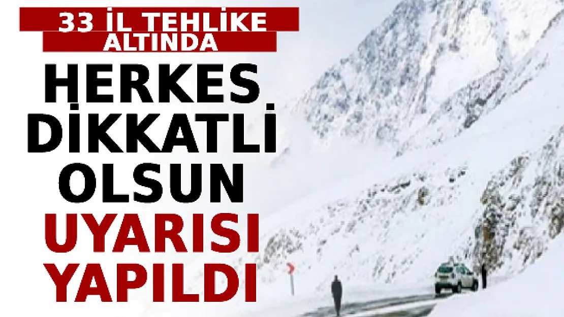 33 İl Tehlike Altında! Herkes Dikkatli Olsun Uyarısı Yapıldı