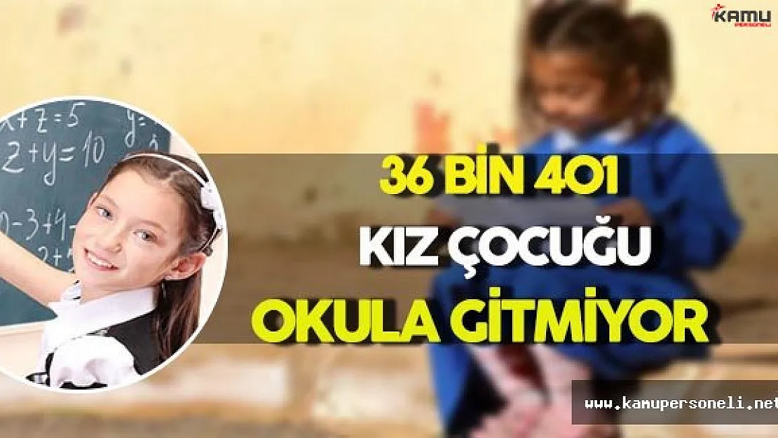 36 Bin 401 Kız Çocuğu Hiçbir Okula Gidemiyor