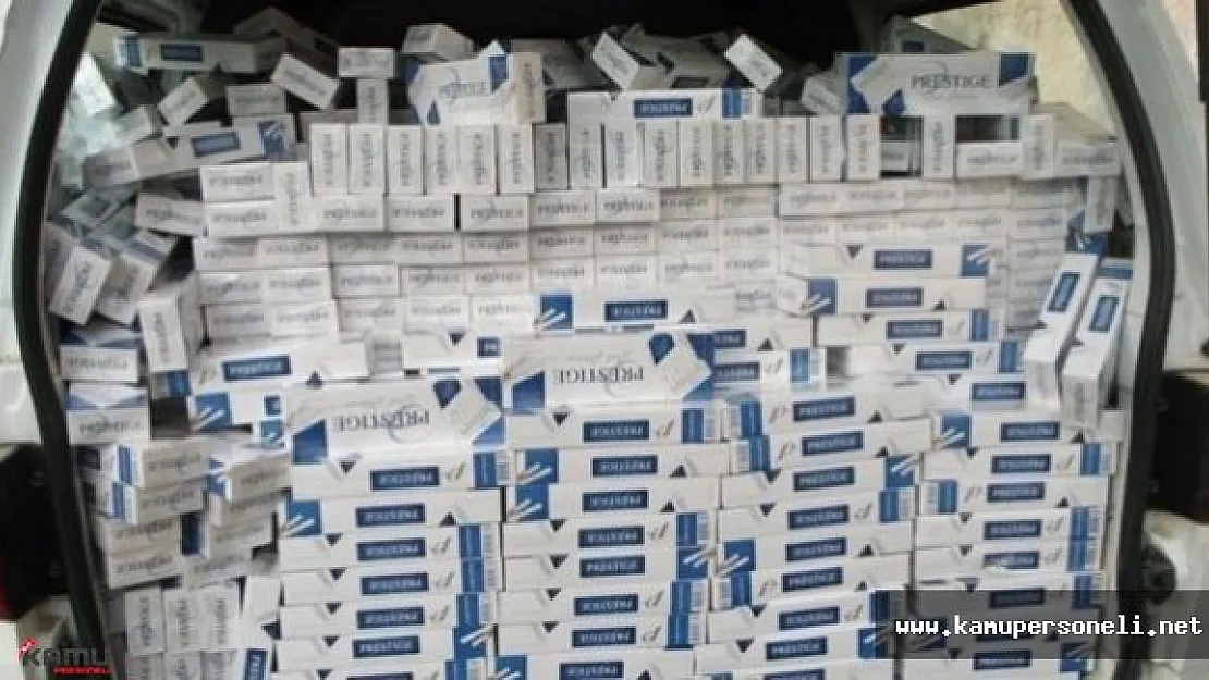 37 bin 130 Paket Kaçak Sigaraya Akaryakıt Tankerinde Yakalandı