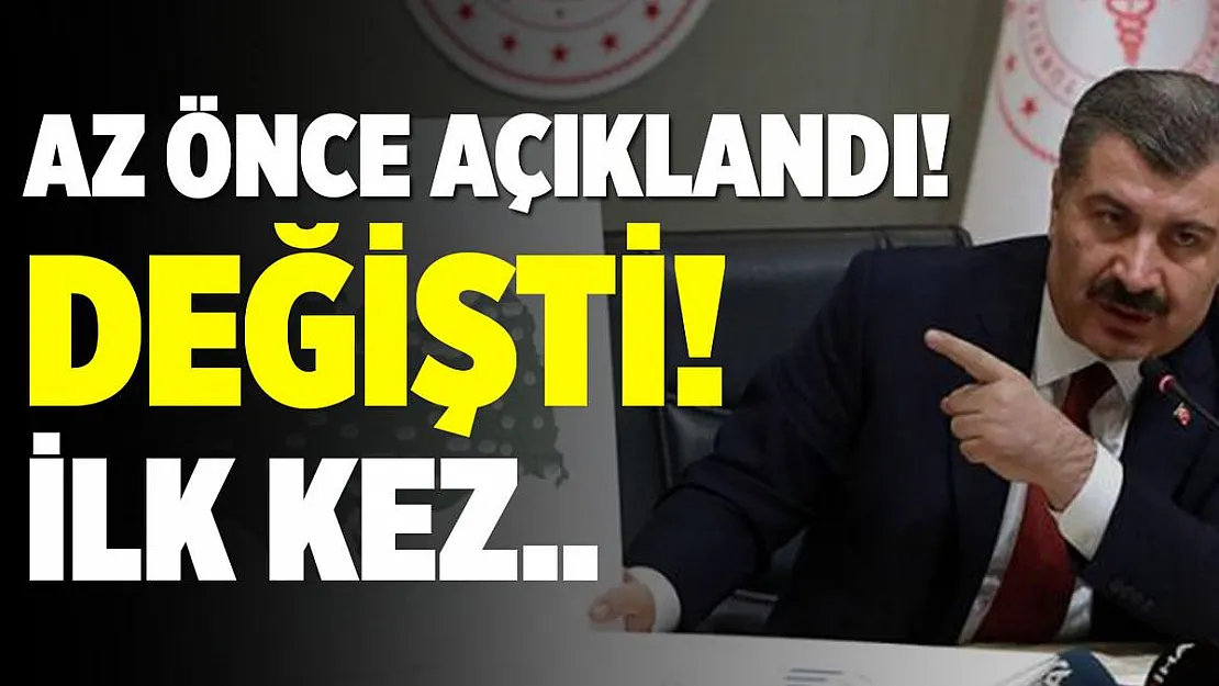 4 Şubat koronavirüs tablosu az önce açıklandı! Değişti! İlk defa oldu!