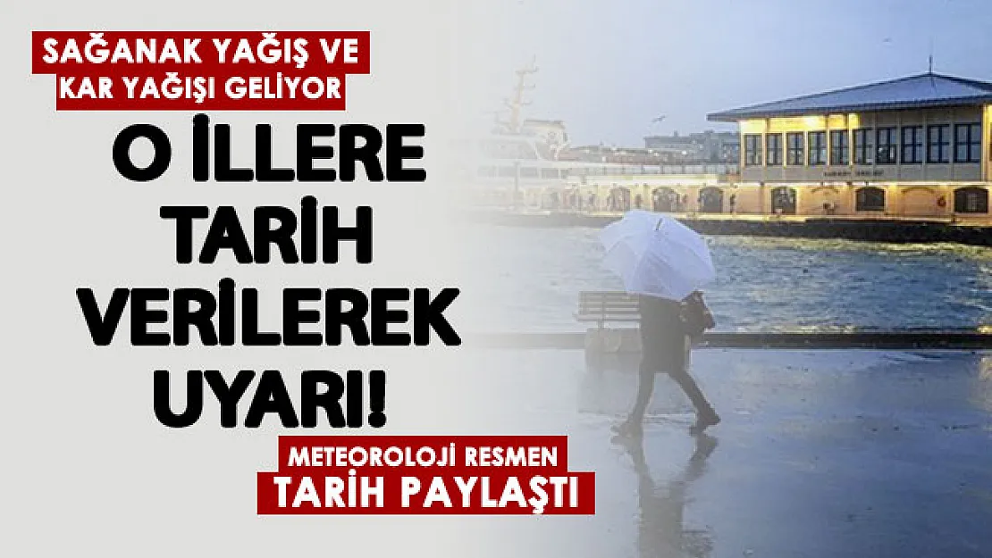 5 günlük rapor yayımlandı! Tarih verilerek o illere uyarı yapıldı: Kar ve sağanak yağış geliyor