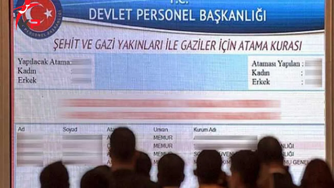 539 Şehit ve Gazi Yakını Atamaları Yapılıyor!