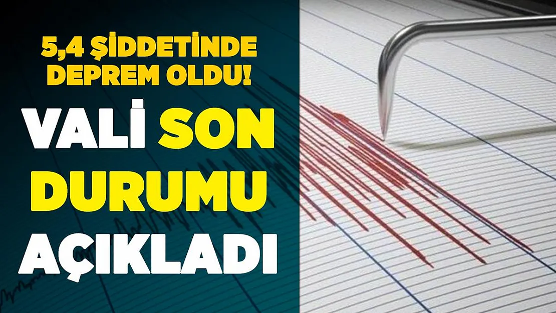 5,4'lük Antalya depreminde Vali Yazıcısı son durumu açıkladı