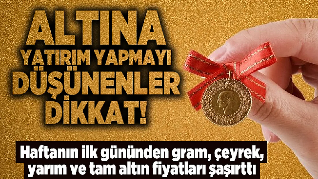 6 Ekim 2020 Haftanın ilk gününden gram, çeyrek, yarım ve tam altın fiyatları şaşırttı!