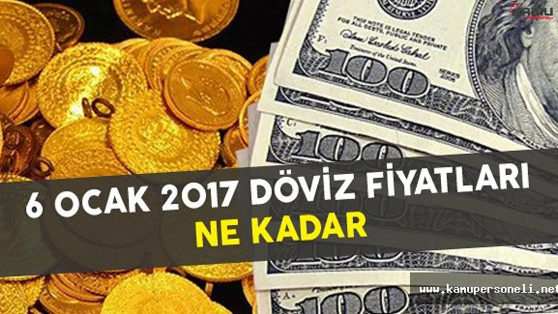 6 Ocak 2017 Döviz Fiyatları Ne Kadar