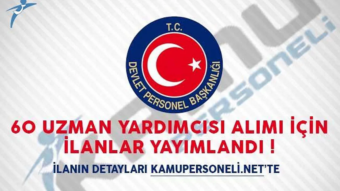 60 Uzman Yardımcısı Alımı Yapılıyor! Başvuru Şartları Neler?