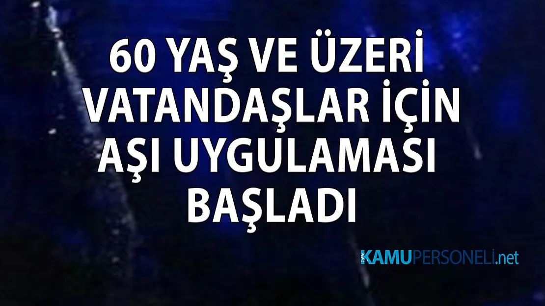 60 yaş üzeri vatandaşlarımız eşleri ile birlikte randevu alarak aşılarını olabilecekler!
