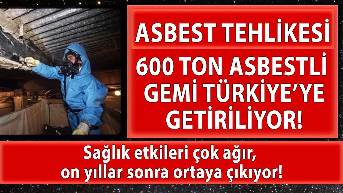 600 ton asbestli uçak gemisi Aliağa'da sökülecek! 600 ton asbest İzmir için aslında bir yıkım demek