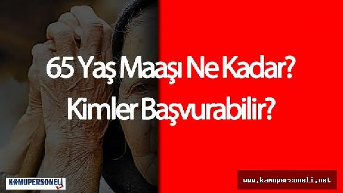 65 Yaş Maaşı Başvuru İşlemleri ve 65 Yaş Aylığı Miktarı