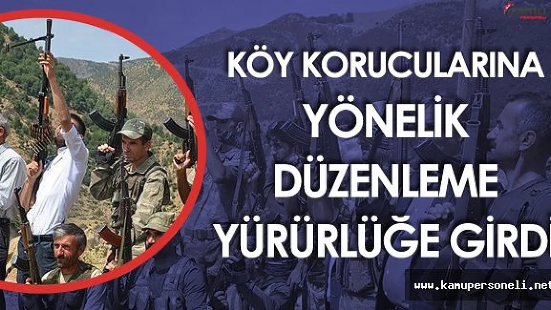 678 Sayılı KHK'da Köy Korucularını İlgilendiren Düzenleme