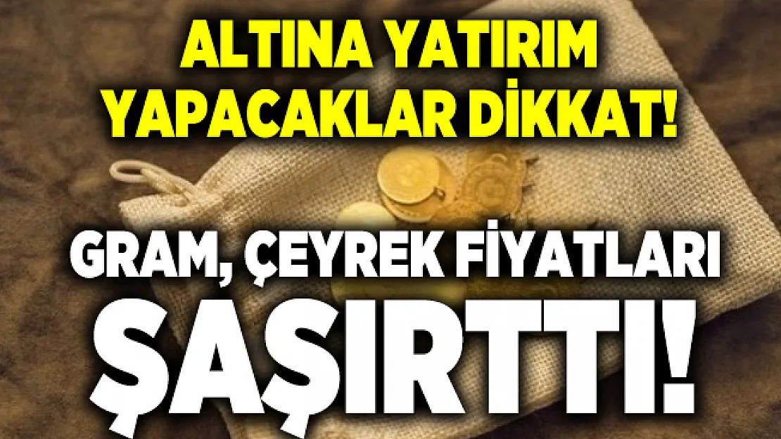 7 Ekim Çarşamba altın fiyatlarında son durum!  Gram, çeyrek, yarım ve tam altın fiyatları ne kadar?